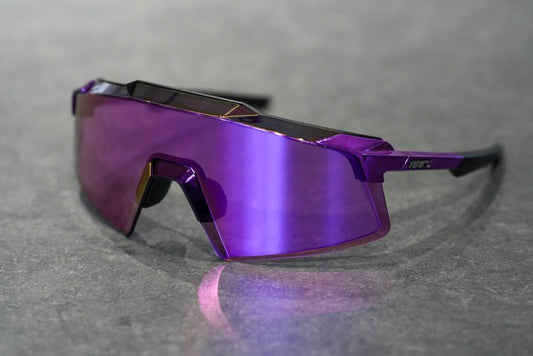 100％(ワンハンドレット)AEROCRAFT Gloss Purple Chrome Purple Multilayer Mirror Lens